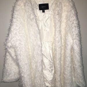 NEVER WORN FAUX FUR CARDIGAN